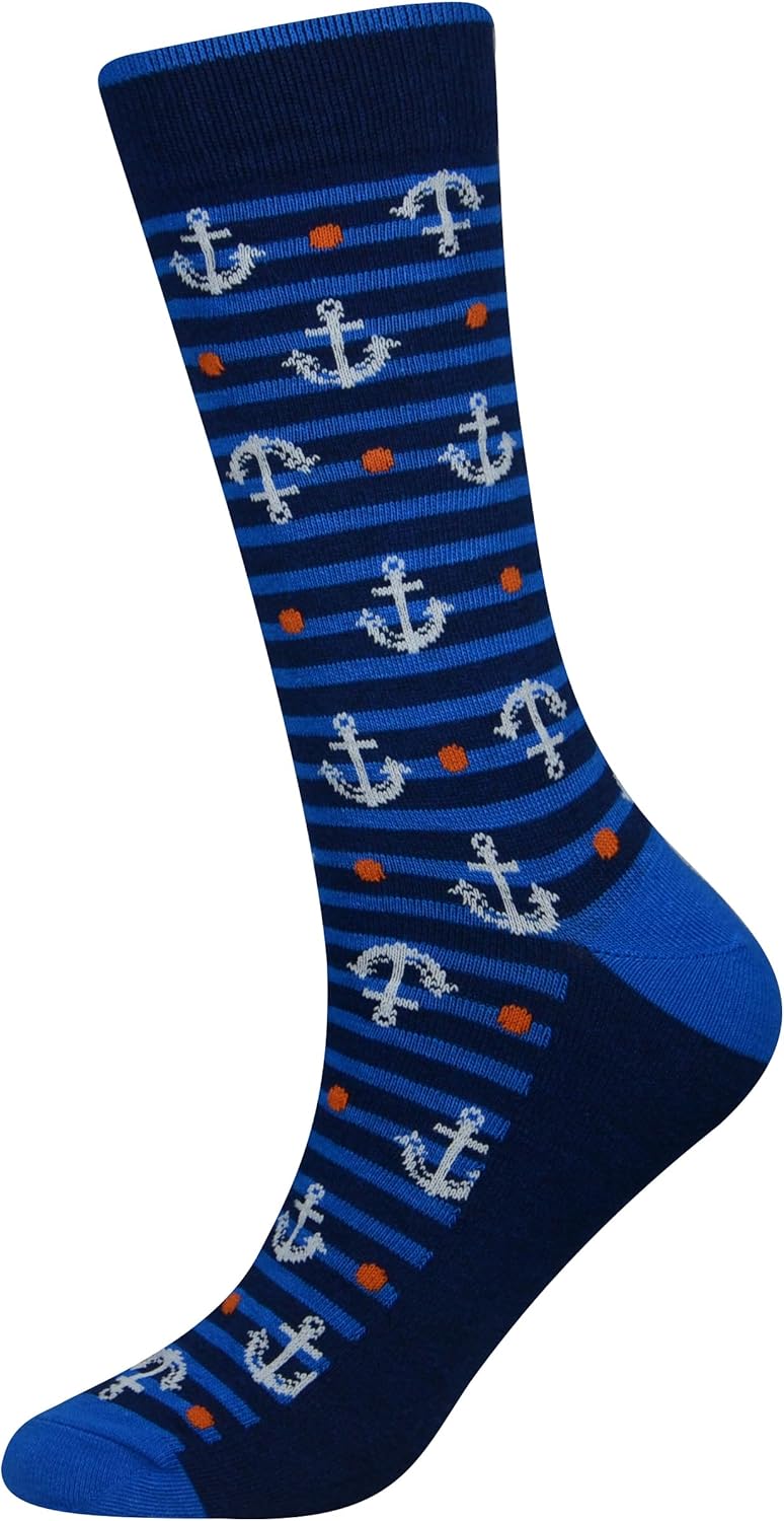 Cansok Men's 2/4 Packs Fun Crazy Novelty Dress Crew Socks - Image 3